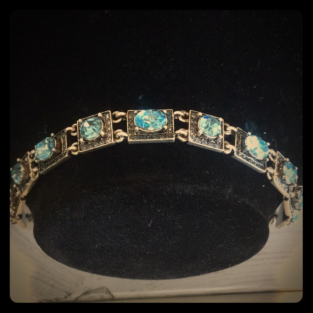 Blue Aquamarine (faux) Bracelet